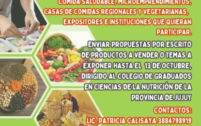 Inscripciones abiertas en el Festival de alimentación saludable