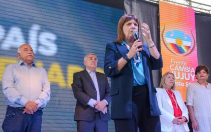 Bullrich en Jujuy: «Afuera los ñoquis de la Cámpora»