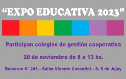 Este martes se realiza la Expo Educativa de colegios cooperativistas