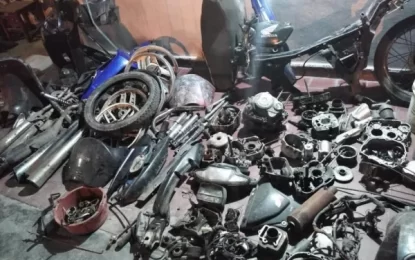 Allanaron 25 talleres para recuperar partes de motos sustraídas