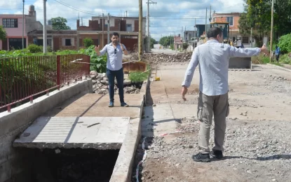Reparan el puente dañado en Alto Comedero