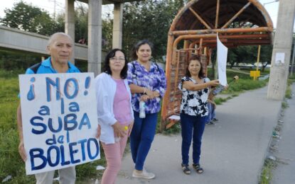 Contra el «tarifazo» en el transporte y convocan a vecinalistas
