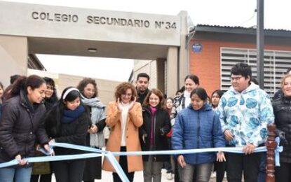 Inauguran nuevas instalaciones en el Secundario 34