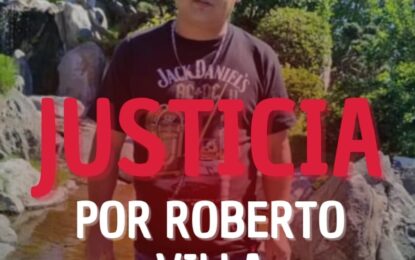 Piden justicia por el asesinato del «Chino» Villa