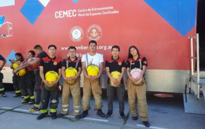 Se capacitan Bomberos Voluntarios de Alto Comedero