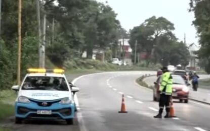 Atropellado en medio de la oscuridad de ruta 9