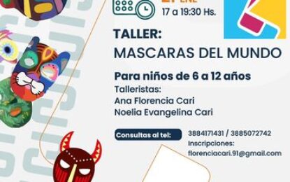 Taller de máscaras del mundo para niños