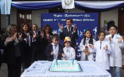 Gobernador en el 129° aniversario de la Escuela Belgrano