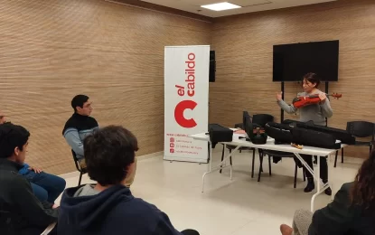 Comenzaron los talleres de violín en El Cabildo