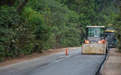 Último tramo de pavimentación de ruta 56