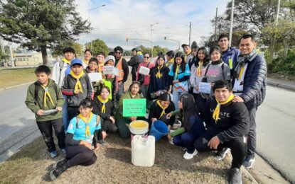 Primera acción de los Guardianes del «Pulmón Verde» en avenida Forestal