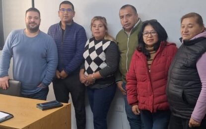 Vecinalistas solicitaron mantenimiento del alumbrado público a la Delegación Municipal de Alto Comedero