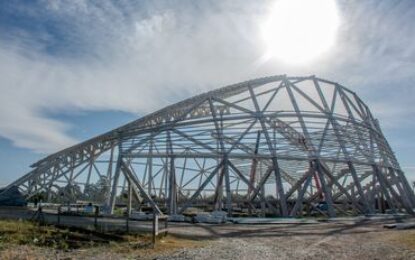 Llegan nuevas estructuras para el Estadio  Deportivo de Alto Comedero