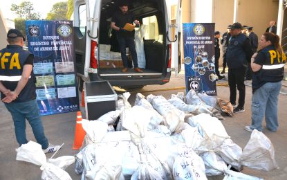 Primera entrega de armas decomisadas para su destrucción