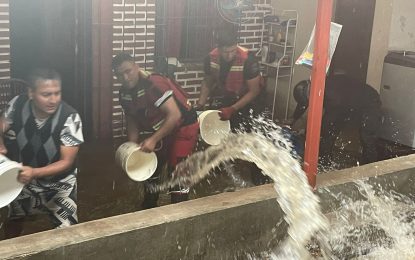 Temporal con evacuados y anegamientos en Alto Comedero