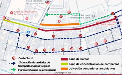 Modificaciones en el tránsito y transporte por Corsos en Alto Comedero