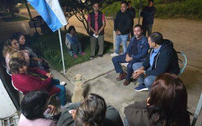 Ezequiel Atauche con vecinos de Alto Comedero: «La seguridad debe ser una prioridad en la agenda de la provincia»
