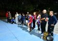Ediles acompañan la remodelación del polideportivo de las 370 Viviendas