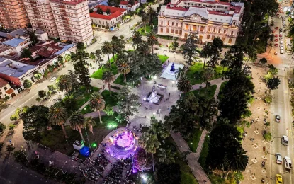 Gran celebración patria del 25 de mayo en plaza Belgrano