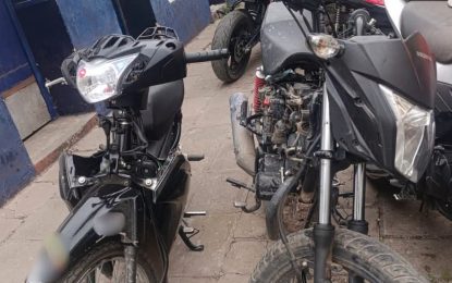 Recuperan tres motocicletas sustraídas en Jujuy
