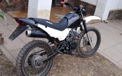 Recuperaron motocicleta que robaron durante una operación de venta