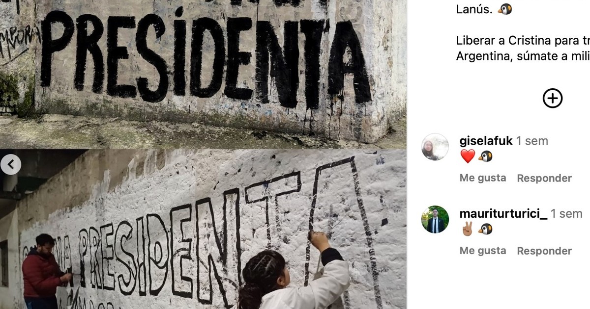 Polémica en un municipio de La Cámpora: un funcionario del distrito presentó una denuncia penal por las pintadas a favor de “Cristina Libre”