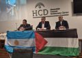 Escándalo en Zárate: el peronismo armó un acto pro Palestina en el Concejo Deliberante, embanderó el recinto y hubo repudios