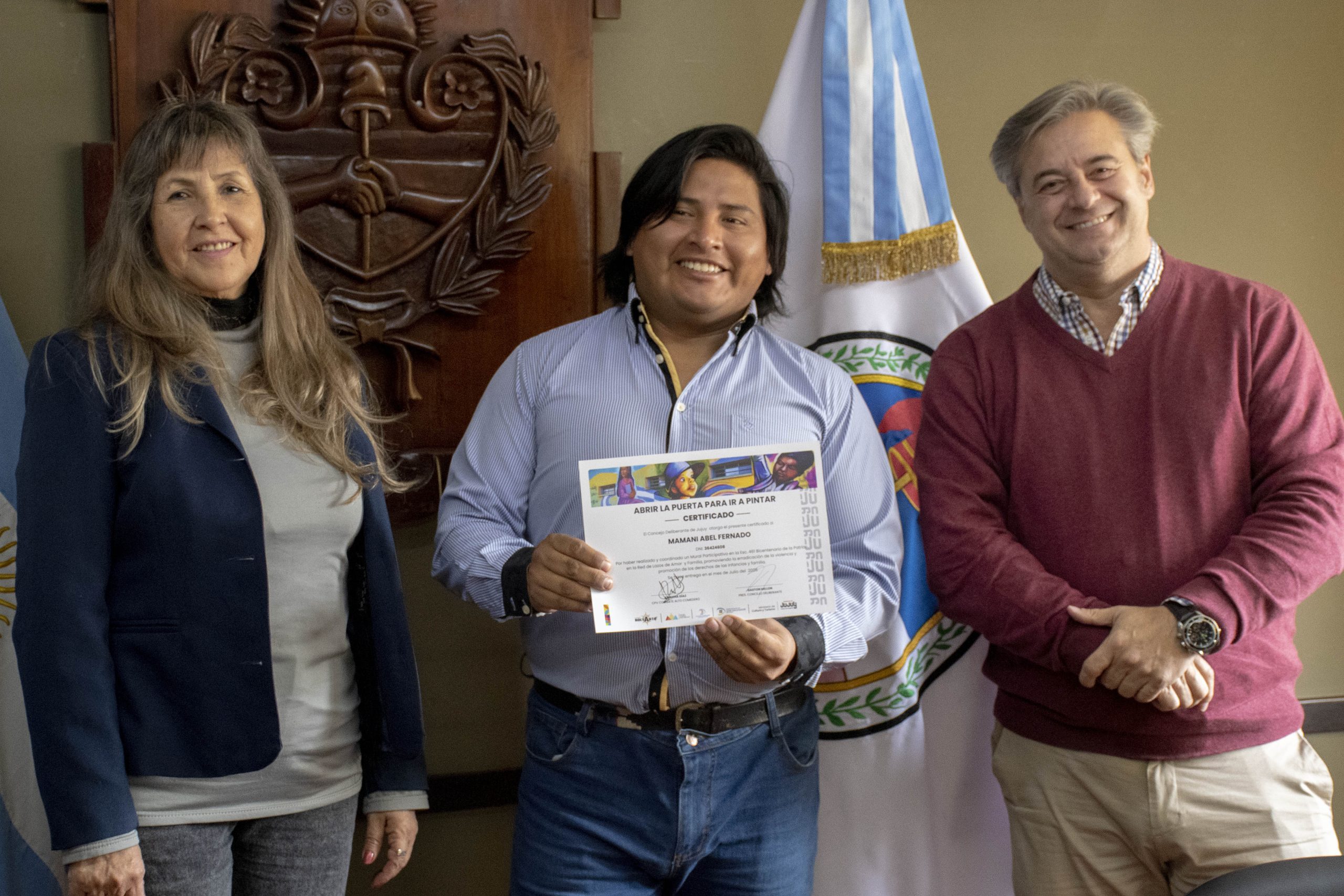 Reconocimiento a artistas jujeños por mural en Alto Comedero