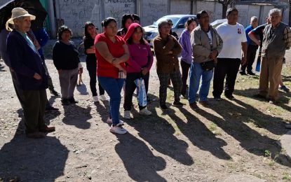 Inicio de obra cordón cuneta en barrio Jardin