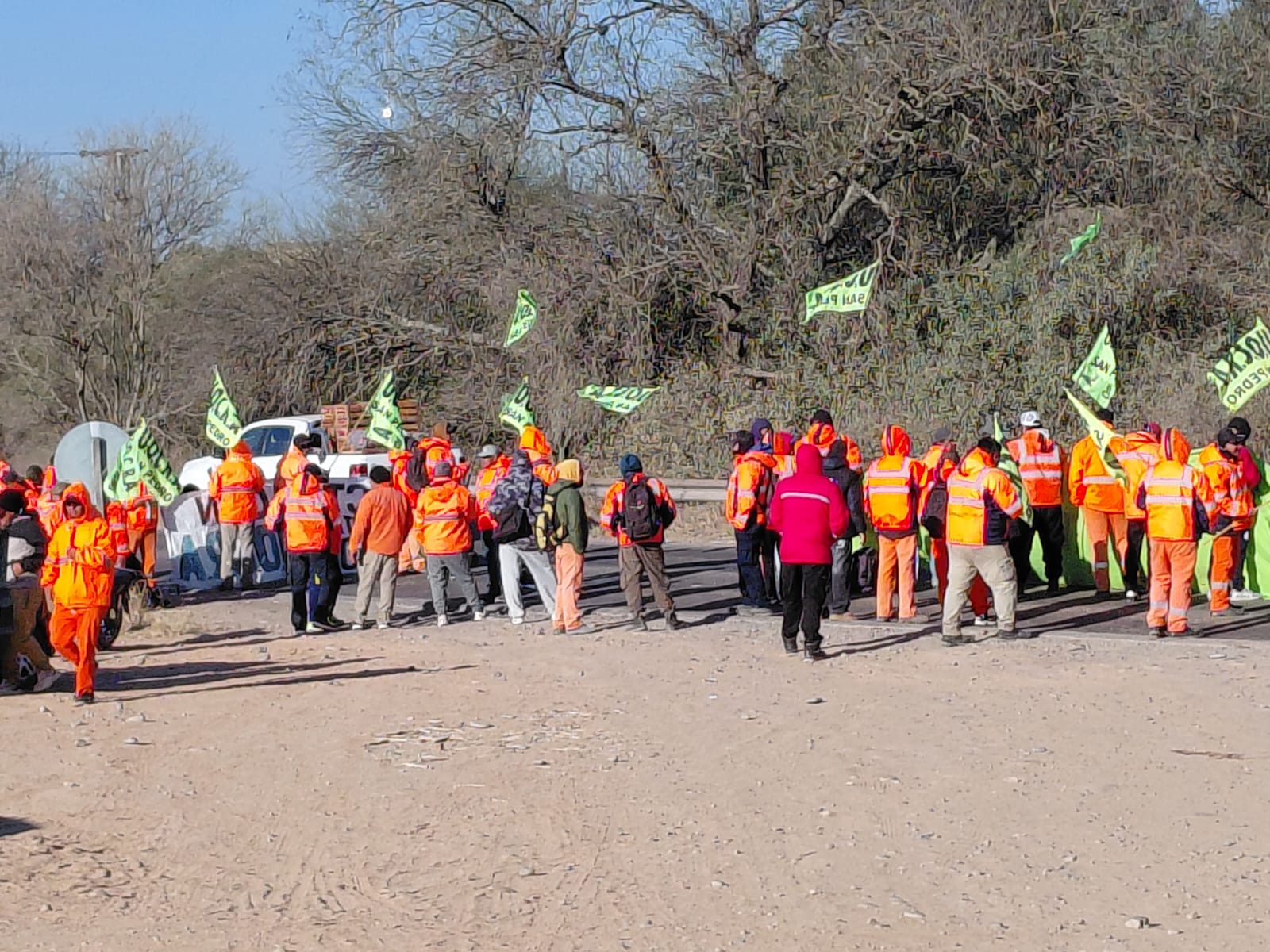 La resistencia obrera fue clave en la reactivación de la obra de la Ruta 34