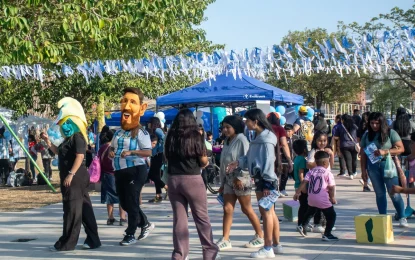 Los niños festejaron en el Mundial de Sonrisas en Alto Comedero