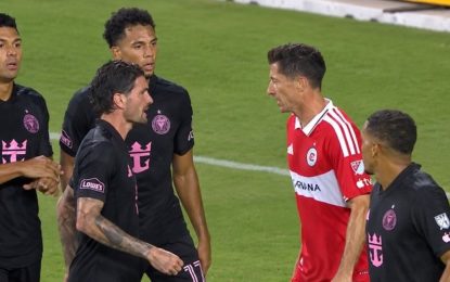 «¿Quién sos, bobo?»: el tenso cruce entre De Paul y Lewandoski en el empate entre Inter Miami y Chicago Fire