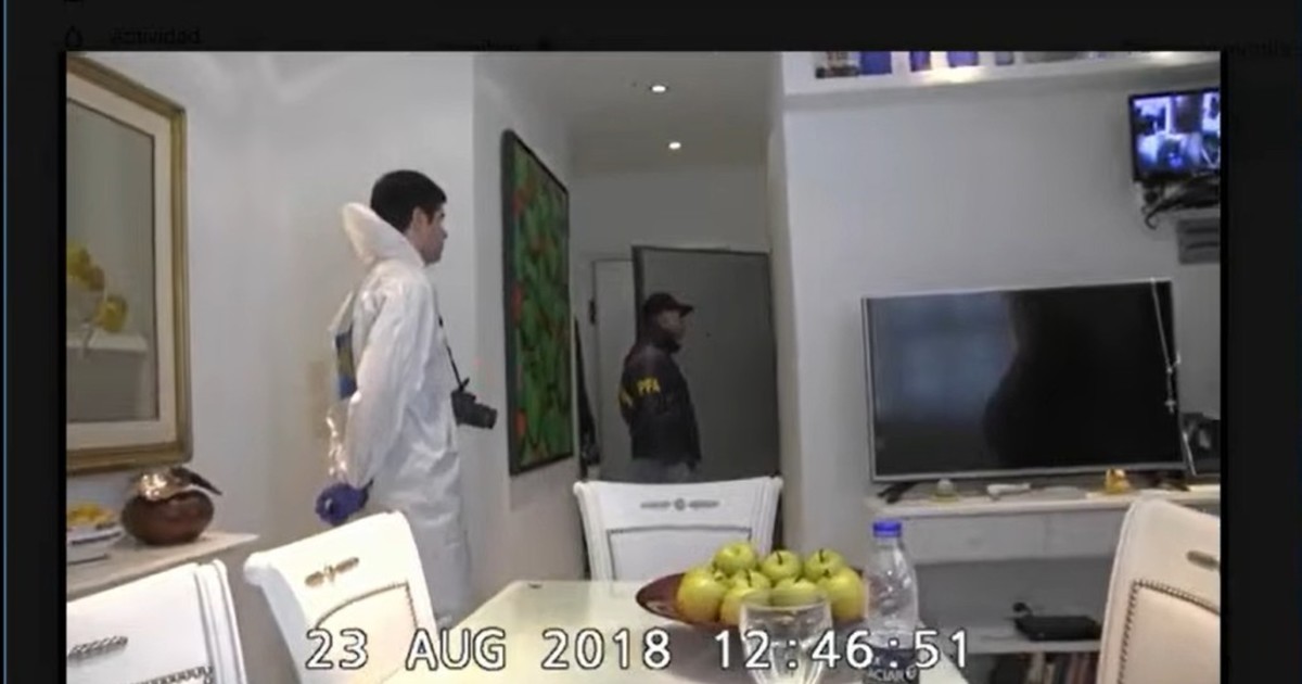 Caso Cuadernos: mostraron el video del allanamiento dentro de la casa de Cristina Kirchner en Recoleta