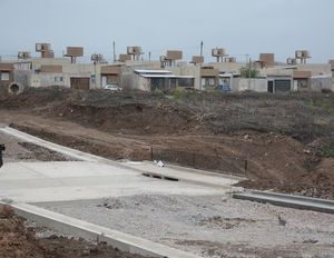 Falta poco para terminar un puente alcantarilla en Alto Comedero