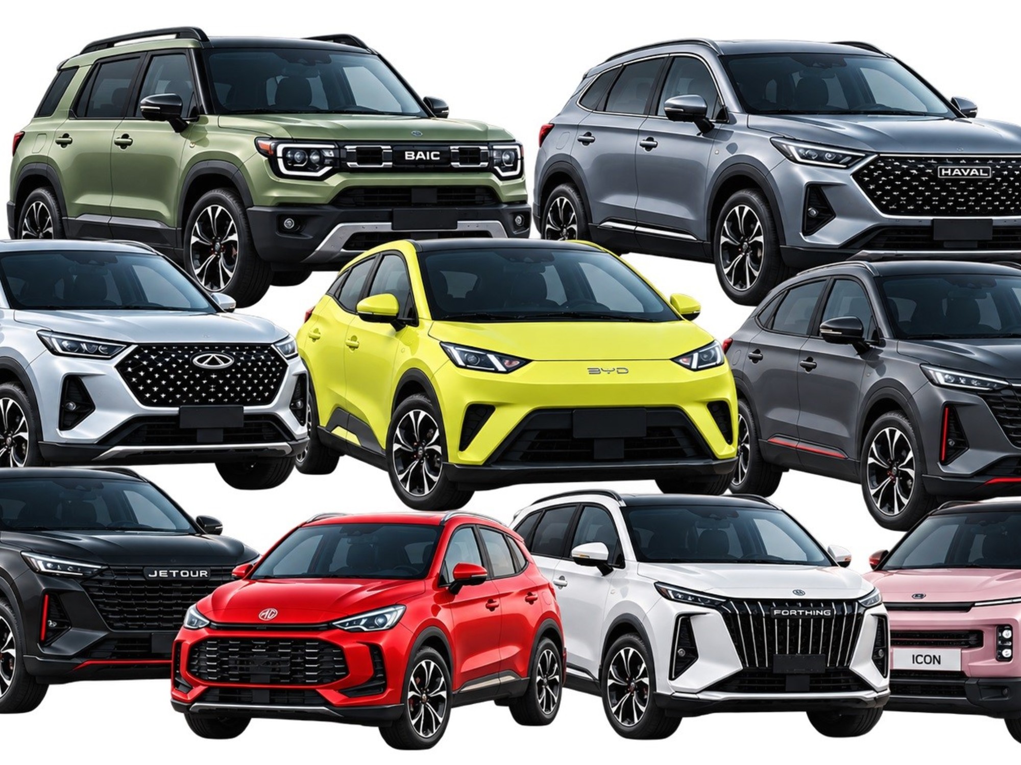 La oferta de autos chinos crece a un ritmo acelerado y comprende vehículos de todos los segmentos