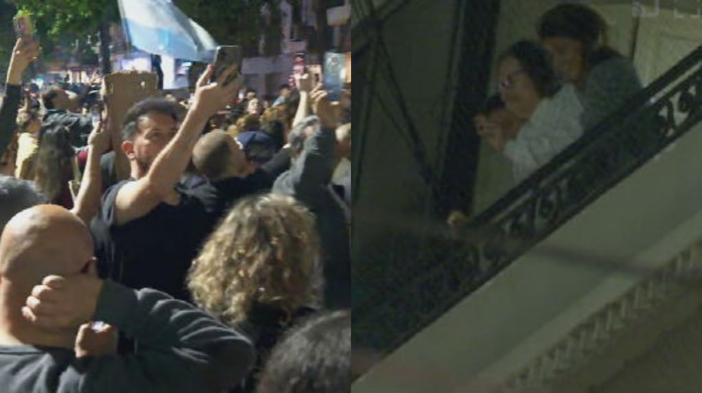Los fans cantaron los clásicos de Charly García en la esquina de Santa Fe y Coronel Díaz