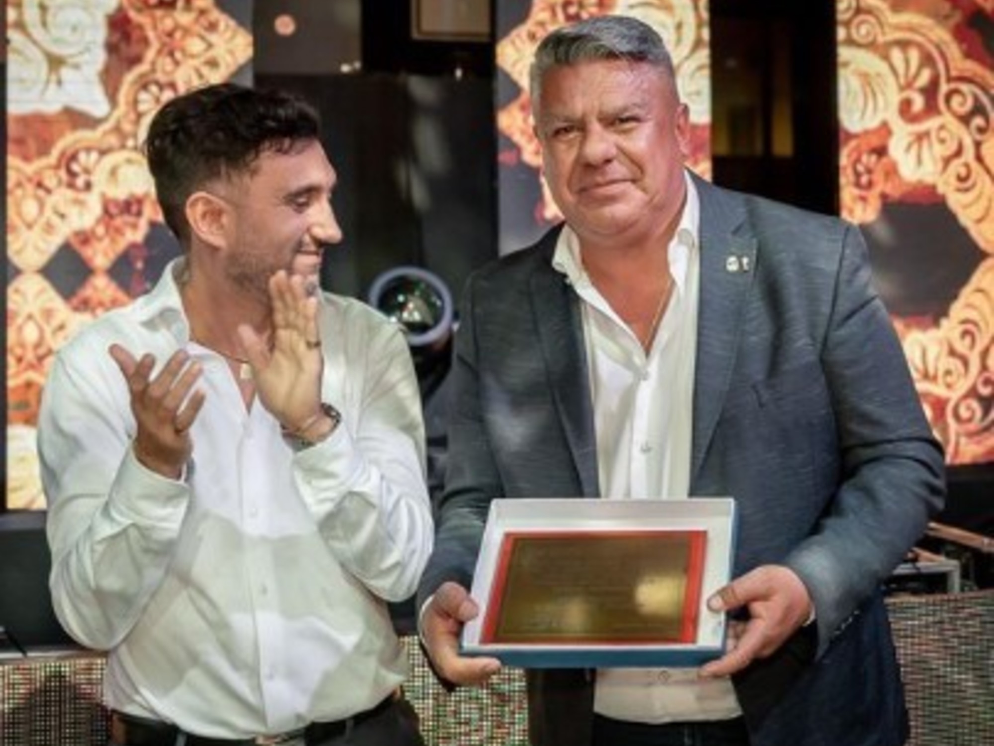 Ariel Vallejo y Claudio Chiqui Tapia juntos en un evento
